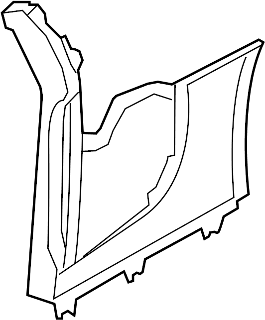 View 420853173BGRU Interior Quarter Panel Trim Panel (Front) Full-Sized Product Image