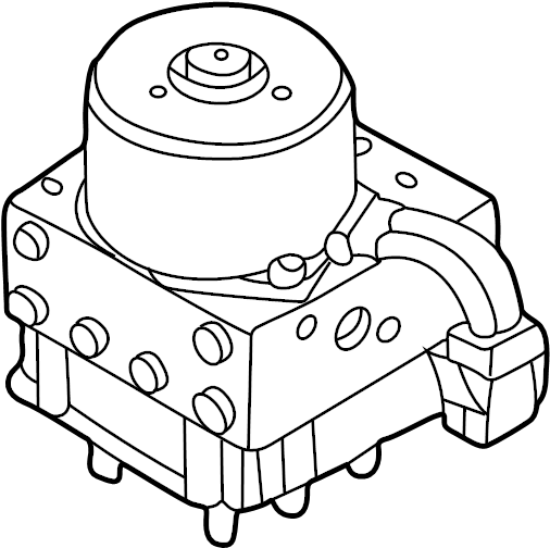 View 8N0698517 ABS Hydraulic Assembly. ABS pump ASSEMBLY. CONTOUR. UNIT. MODULATOR VALVE.  Full-Sized Product Image