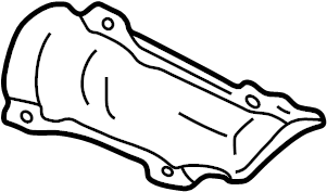 View 8N0803313 Exhaust Heat Shield (Rear) Full-Sized Product Image