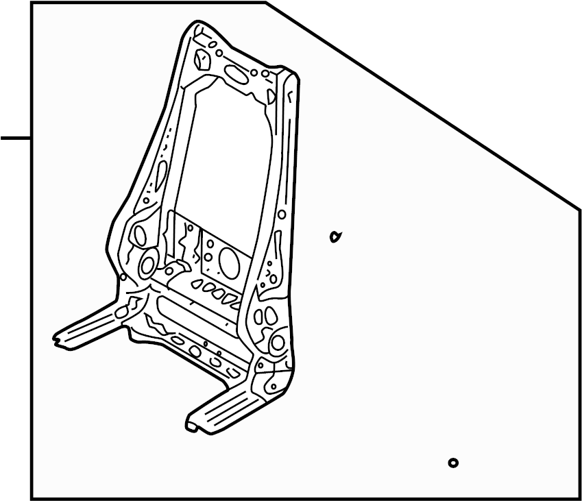 View 8N0881045A Seat Back Frame (Upper) Full-Sized Product Image