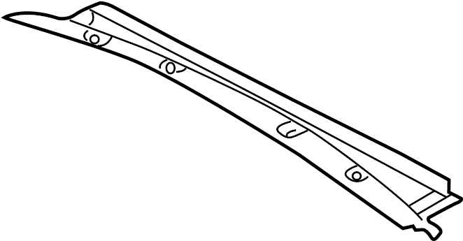 View 8N7813625A Convertible Top Stowage Compartment Trim Panel (Rear) Full-Sized Product Image