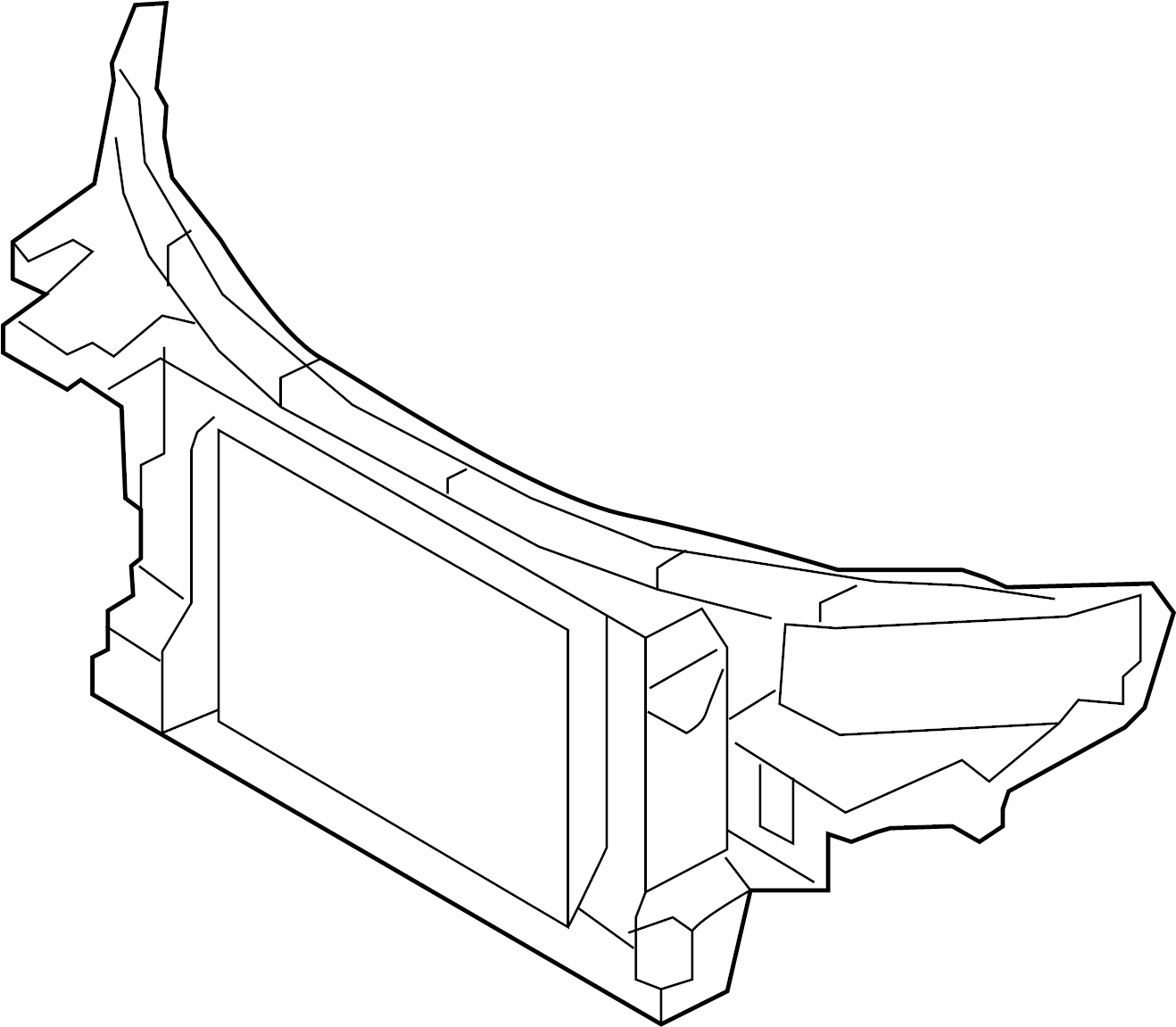 View 8J0805594G Radiator Support Panel (Front) Full-Sized Product Image