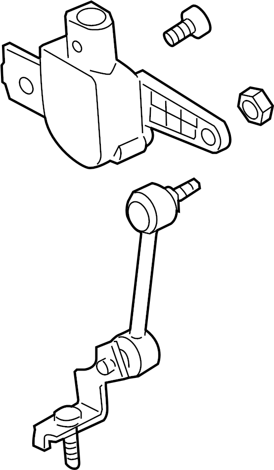 View 8J0941273H Headlight Level Sensor (Front) Full-Sized Product Image