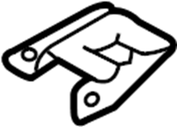 View 8P0858037 Instrument Panel Crossmember Brace. Instrument Panel Mounting Bracket. Plate.  Full-Sized Product Image