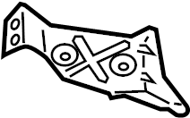 View 8J1863345C Instrument Panel Mounting Bracket (Lower) Full-Sized Product Image