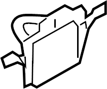 View 8J0853909 Rocker Panel Molding Clip Full-Sized Product Image