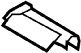 View 8J1837349 Door Lock Rod Cover (Rear) Full-Sized Product Image