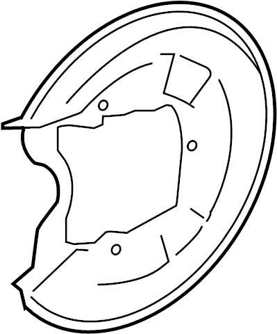 View 8J0615611B Brake Dust Shield Full-Sized Product Image