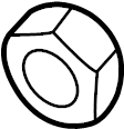 View 90003400105 HexAGON Nut.  Full-Sized Product Image