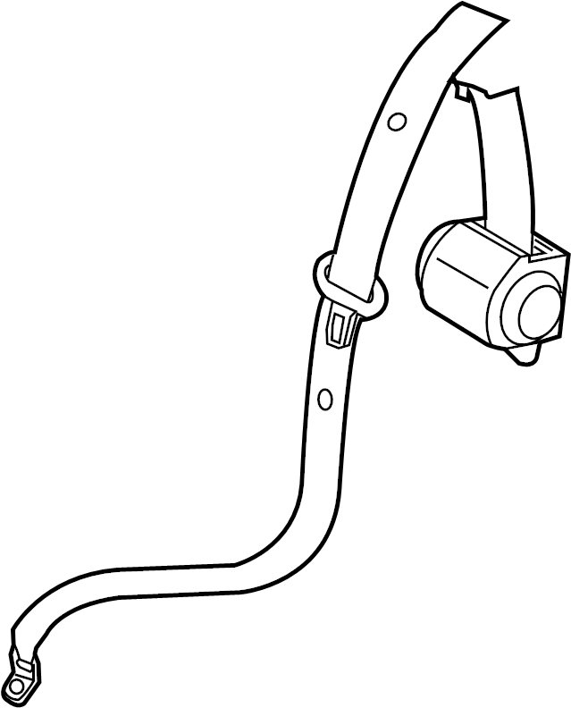 View 8U0857807BV04 Seat Belt Shoulder Belt Full-Sized Product Image