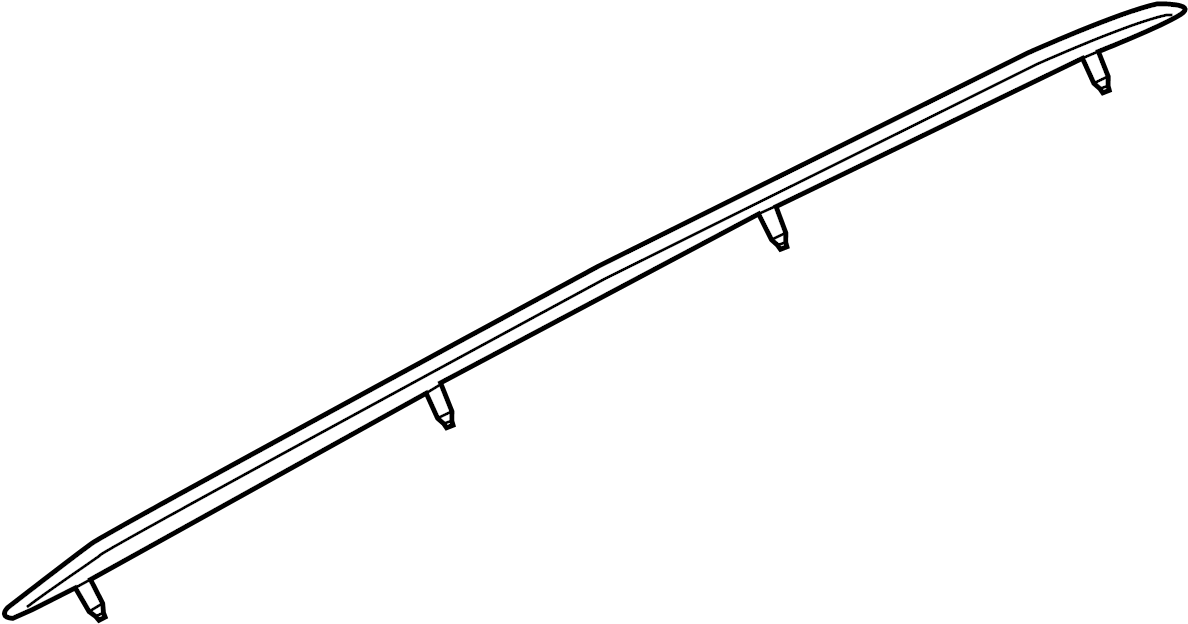View 8U08600211P9 Roof Luggage Carrier Side Rail Full-Sized Product Image