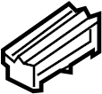 View 8U0867731 Headliner Clip Full-Sized Product Image