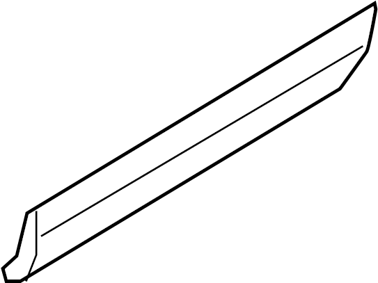 View 8U0853970RGRU Door Molding. Lower cover. Lower molding.  Full-Sized Product Image