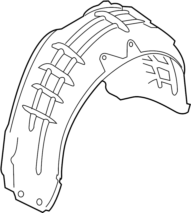 View 8U0810172B Quarter Panel Splash Shield Full-Sized Product Image