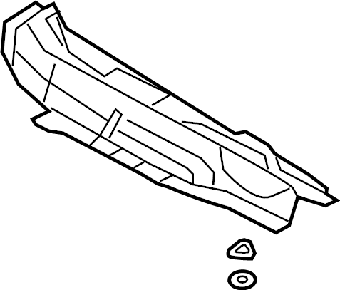 View 5QF825661C Floor Pan Heat Shield (Front, Rear) Full-Sized Product Image