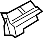 View 83A867369 Door Applique Seal (Rear) Full-Sized Product Image