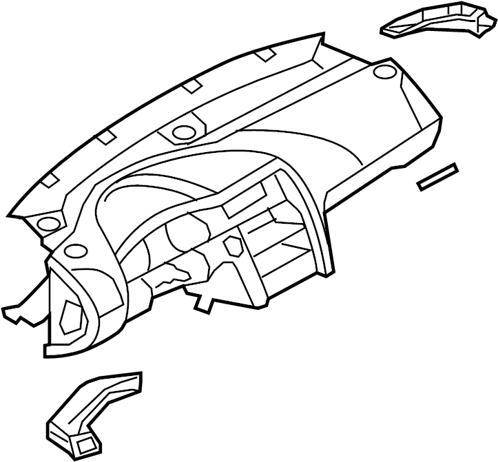 View 4L1857041ETPR Dashboard Panel Full-Sized Product Image