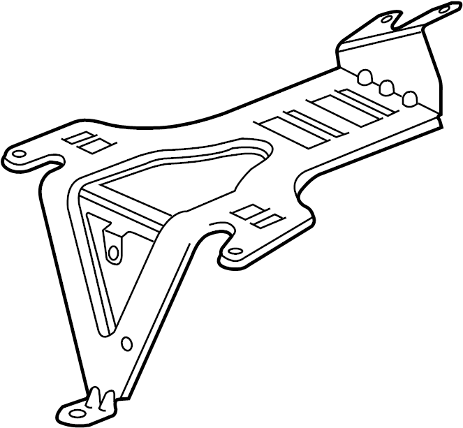 View 4L0907650A Engine Control Module (ECM) Bracket Full-Sized Product Image