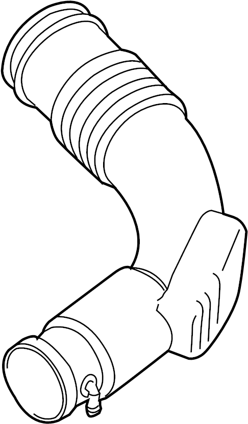 View 06E129629R Engine Air Intake Hose (Front) Full-Sized Product Image