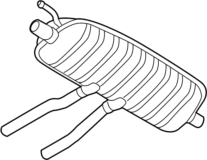 View 7L8253609AN Exhaust Muffler Full-Sized Product Image