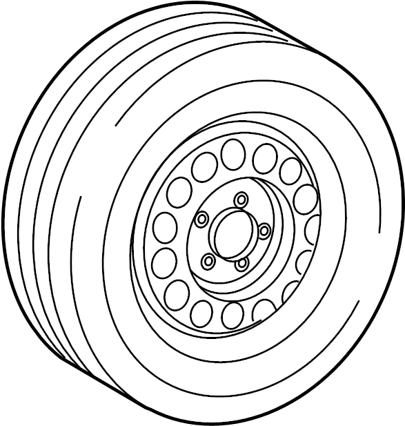 2017 Audi Q7 Spare Tire - 4L0601010A - Genuine Audi Part