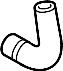 View 06E121082S Engine Coolant Hose Full-Sized Product Image