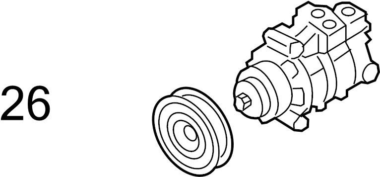 View 4H0260810B A/C Compressor Clutch Pulley Full-Sized Product Image
