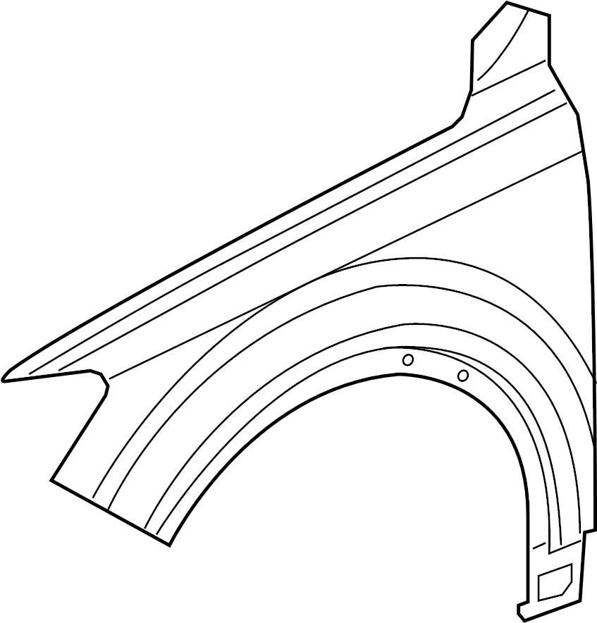 View 4M0821105D Fender (Front) Full-Sized Product Image