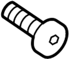 View N91238201 Seat Belt Lap and Shoulder Belt Bolt (Front, Upper) Full-Sized Product Image