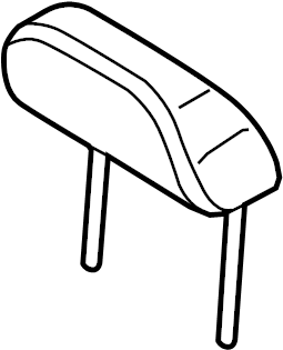 View 4M0883901P10A Headrest Full-Sized Product Image