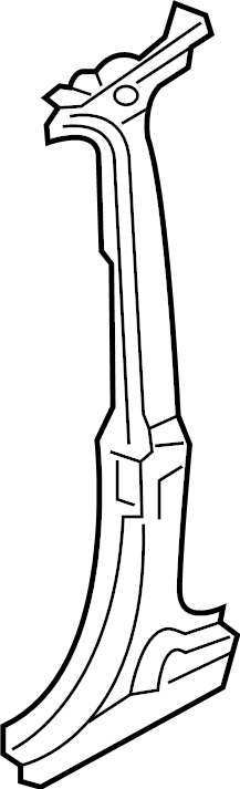View 4M0809228D Body B-Pillar Reinforcement Full-Sized Product Image