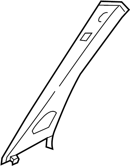 View 4M0867234TWO1 Body A-Pillar Trim Panel Full-Sized Product Image