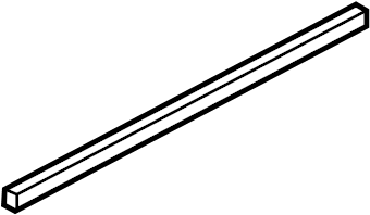 View 4M0839479 Door Window Belt Weatherstrip (Upper) Full-Sized Product Image