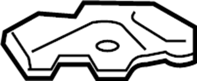 View 3G0827645A Liftgate Latch Bracket Full-Sized Product Image