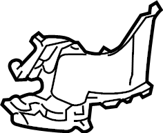 View 4KE121763C9B9 Radiator Support Air Duct Full-Sized Product Image