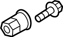 View WHT006925 Stud. Floor. Pan. Frame Side Member Bolt. Mount. Pin. (Rear) Full-Sized Product Image