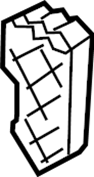 View 4KE801137 Frame Rail End Bracket (Front) Full-Sized Product Image