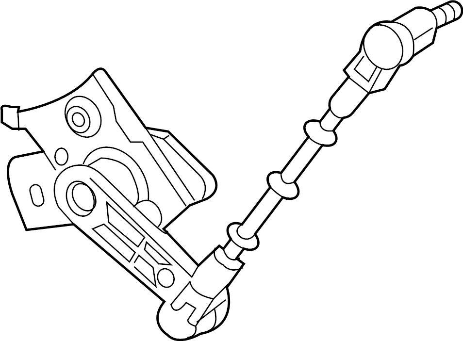View 4KE941309D Headlight Level Sensor (Rear) Full-Sized Product Image