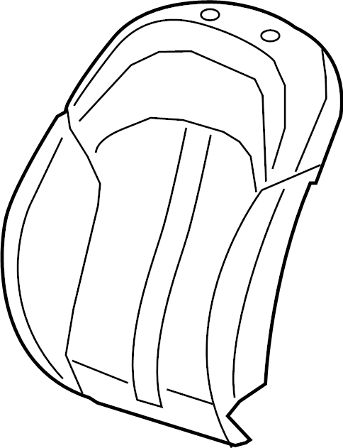 View 4K0881803JSLI Seat Back Cushion Cover (Lower) Full-Sized Product Image