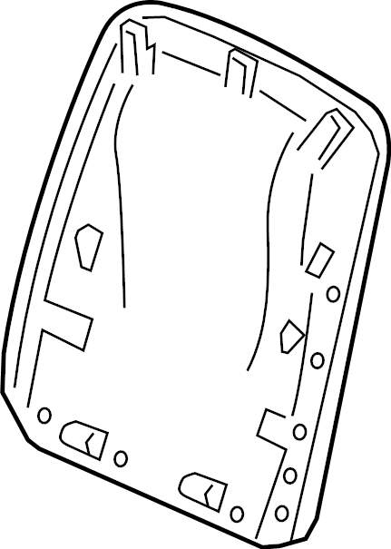 View 4K0881969CTPT Seat Back Panel (Rear) Full-Sized Product Image
