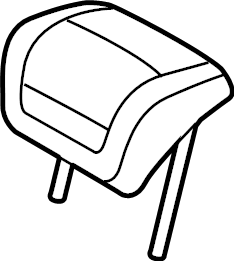 View 4K8885901BRNY Headrest Full-Sized Product Image