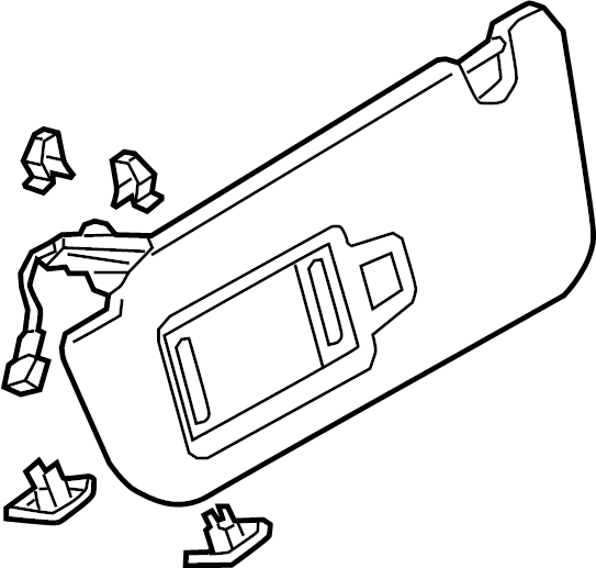 View 4KE857551D3FW Sun Visor Full-Sized Product Image