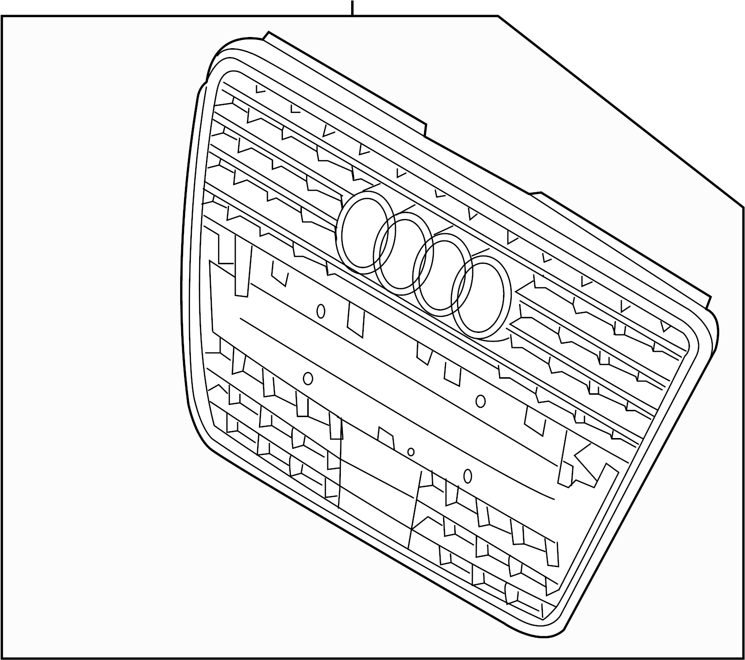 View 8R0853651NT94 Grille (Lower) Full-Sized Product Image