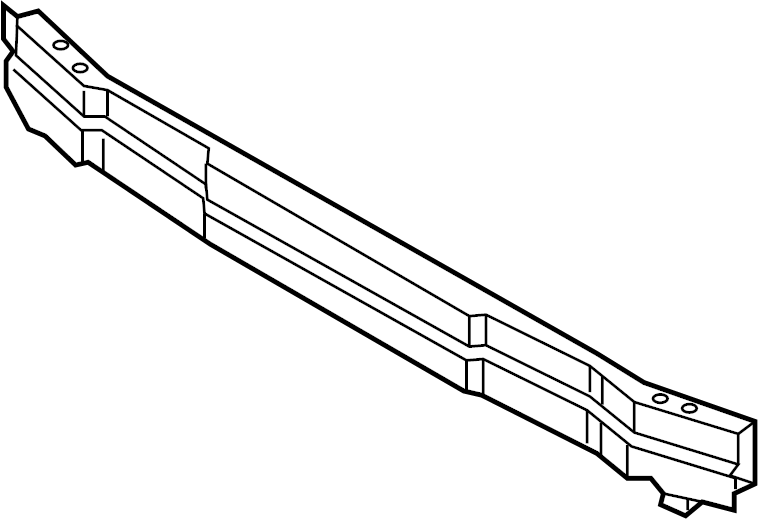 View 8R0807113B Bumper Impact Bar Full-Sized Product Image