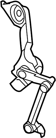 View 4H0941310C Headlight Level Sensor (Rear) Full-Sized Product Image