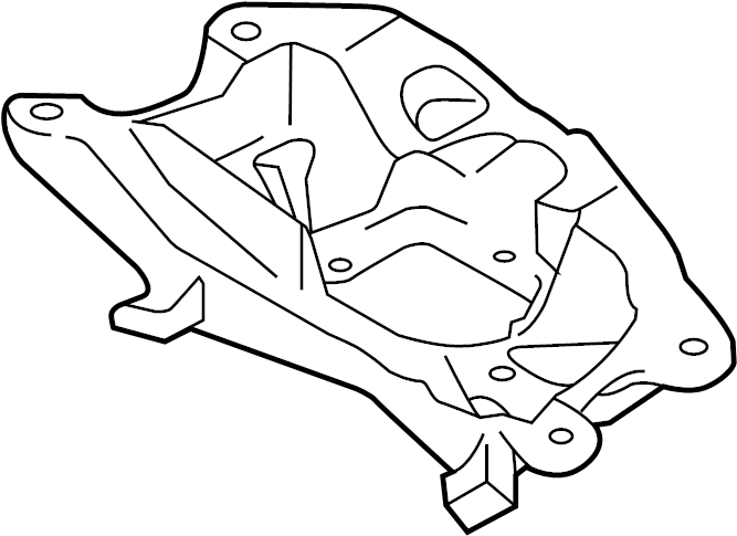 View 4H0399263AK Transmission Crossmember Full-Sized Product Image
