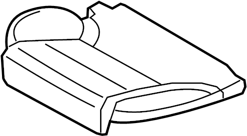 View 8R0885376G Seat Cushion Foam Full-Sized Product Image