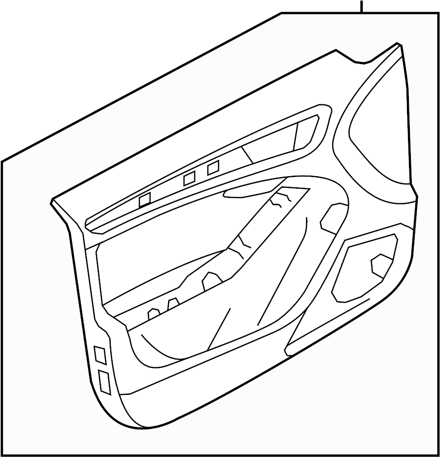 View 8R1867104A1CR Door Interior Trim Panel Full-Sized Product Image