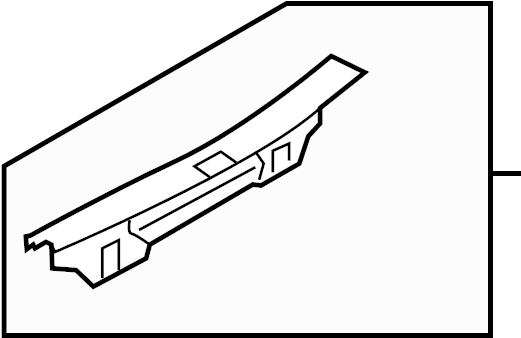 View 4N0863471A4PK Trunk Trim Scuff Plate (Rear, Upper) Full-Sized Product Image