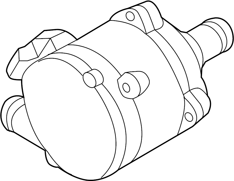 View 8R0965567 Drive Motor Inverter Cooler Water Pump. Engine Auxiliary Water Pump.  Full-Sized Product Image
